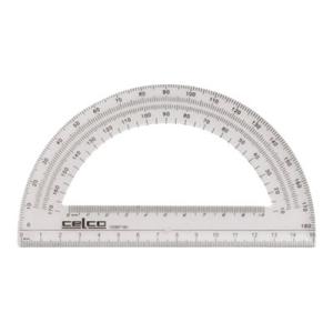 Celco 15cm Protractor 180 Degrees Clear