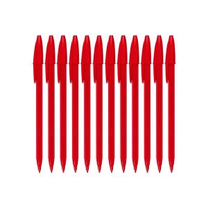 BIC Economy Ballpoint Pen Medium 1.0mm Red Box 12