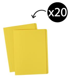 Avery Manilla Folder Foolscap 355 x 241 mm Yellow 20 Files