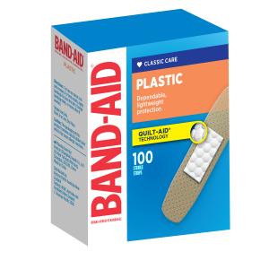 Band-Aid Plastic Adhesive Bandages Pack 100