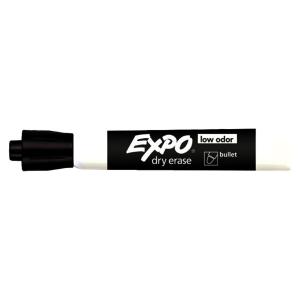 EXPO Low Odor Whiteboard Marker Bullet Black