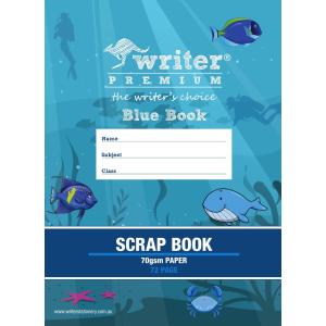 Writer Blue Book 60gsm Scrap Book 72 Pages