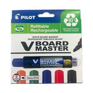 Pilot Begreen V Board Marker Refillable Assorted Colours Set 5