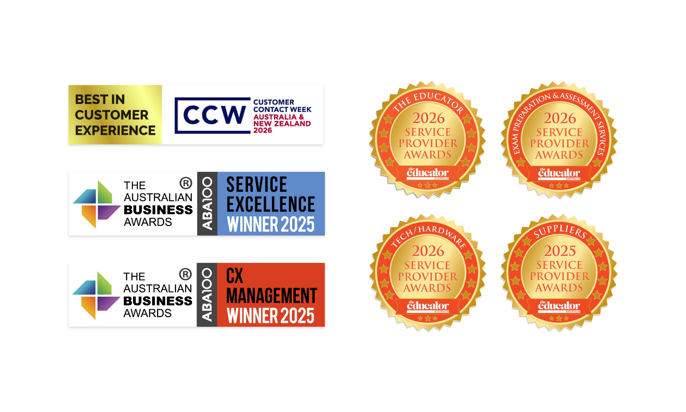 We take pride in our award-winning customer service. 