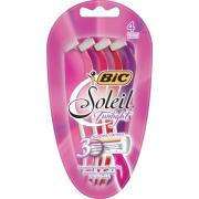 Bic Soleil Twilight Ladies Razor/shaver 3 Blade Pack Of 4