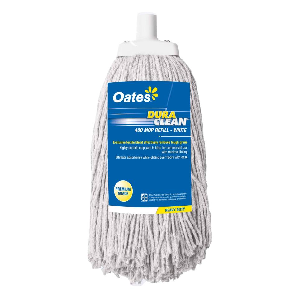 Oates Duraclean Mop Head 400g White Image