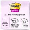 Thumbnail image of Post-it 100% Recycled Paper Super Sticky Notes 5pk 76x76 Canary
