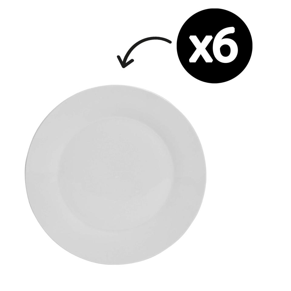 Connoisseur Basics Dinner Plate 255mm White Box 6 Image