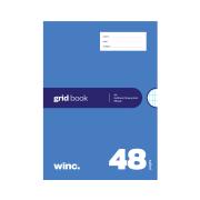 Winc Exercise Book A4 5x10mm Primary Grid 56gsm 48 Pages
