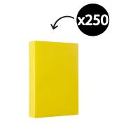 Winc Premium Coloured Cover Paper A3 110gsm Lemon Pack 250