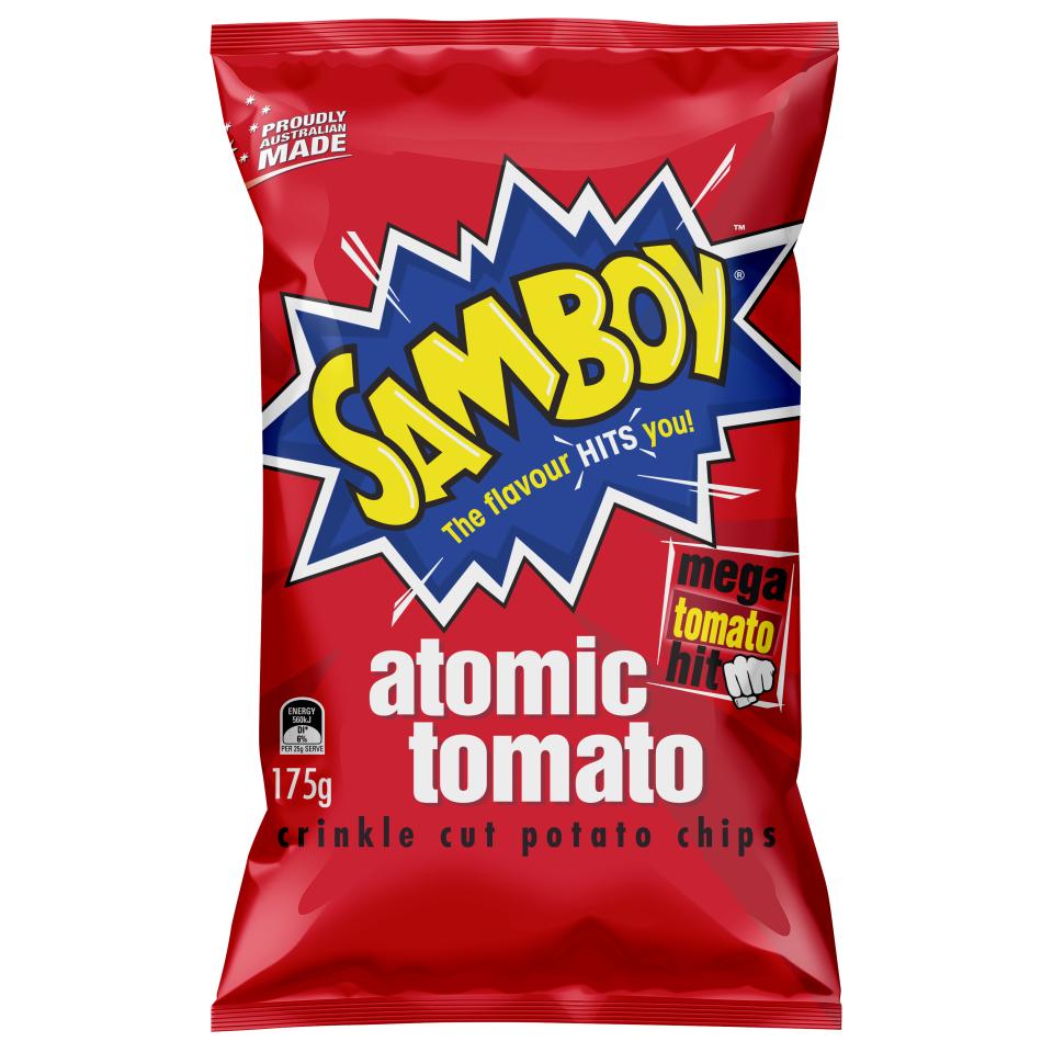 Samboy Chips Atomic Tomato 175g Pkt