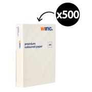 Winc Premium Coloured Copy Paper A4 80gsm Cream Ream 500