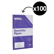 Winc Teslin Waterproof Media A4 167gsm White Pack 100