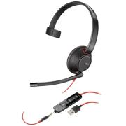 Plantronics C5210 Blackwire Monaural Corded 3.5mm/usb-c Headset