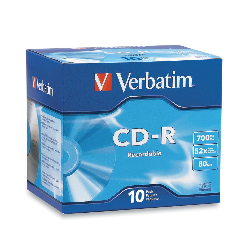 Verbatim CD-R 700 MB / 52x / 80 Min - 10-Pack Jewel Case