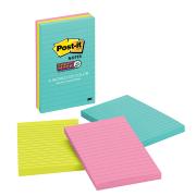 Post-It Super Sticky Notes Miami Collection 100 x 148mm 90 Sheets/Pack Pack 3