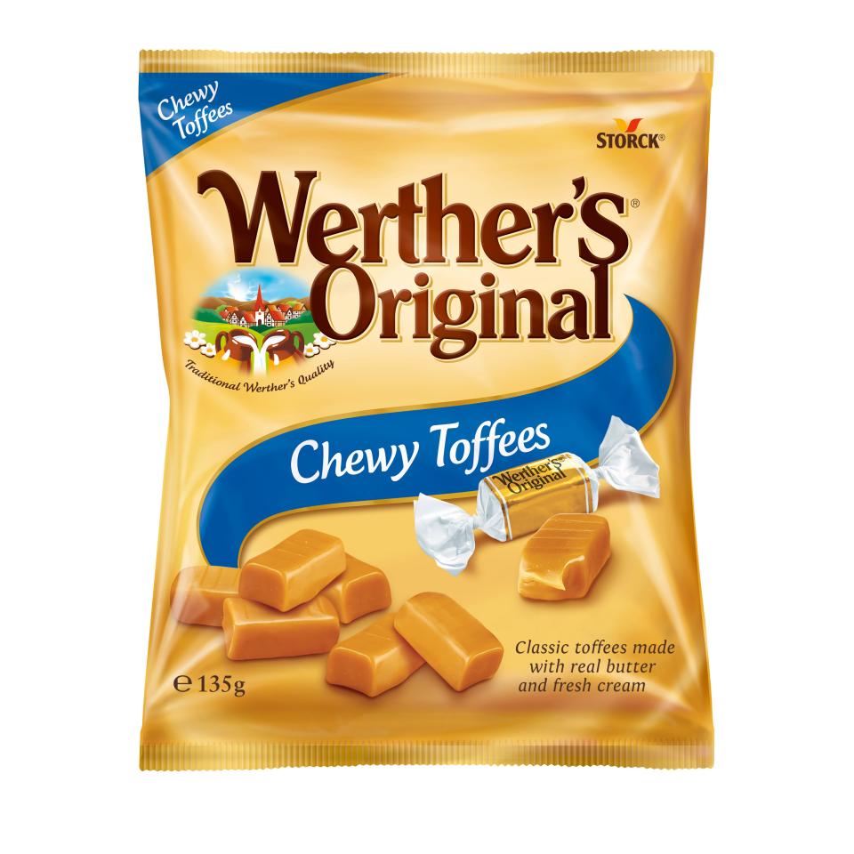 Werther's Original Cream Candies Caramel Chewy Toffee 135g