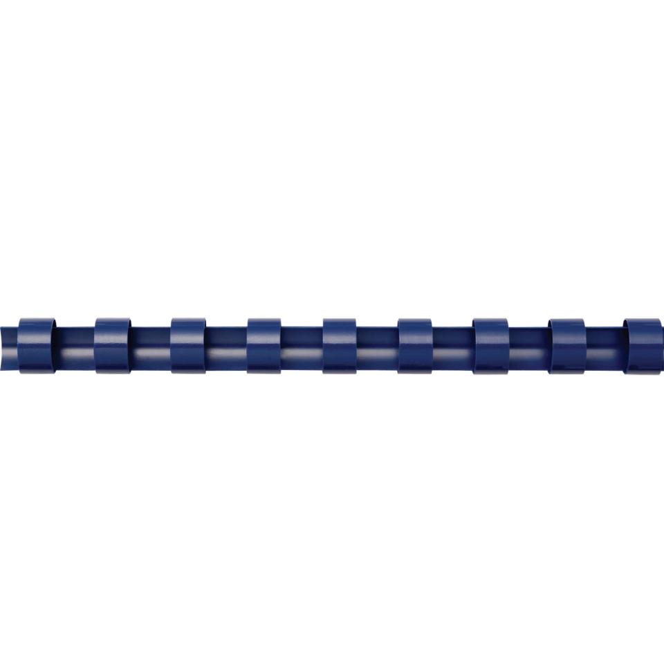 Fellowes 25mm Plastic Binding Coils 21 Ring Blue Pack Of 50
