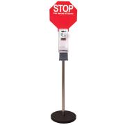 Germ Buster Anti-Bacterial Hand Sanitiser Automatic Dispenser Stand To Suit 1 Litre Cartridge Ea
