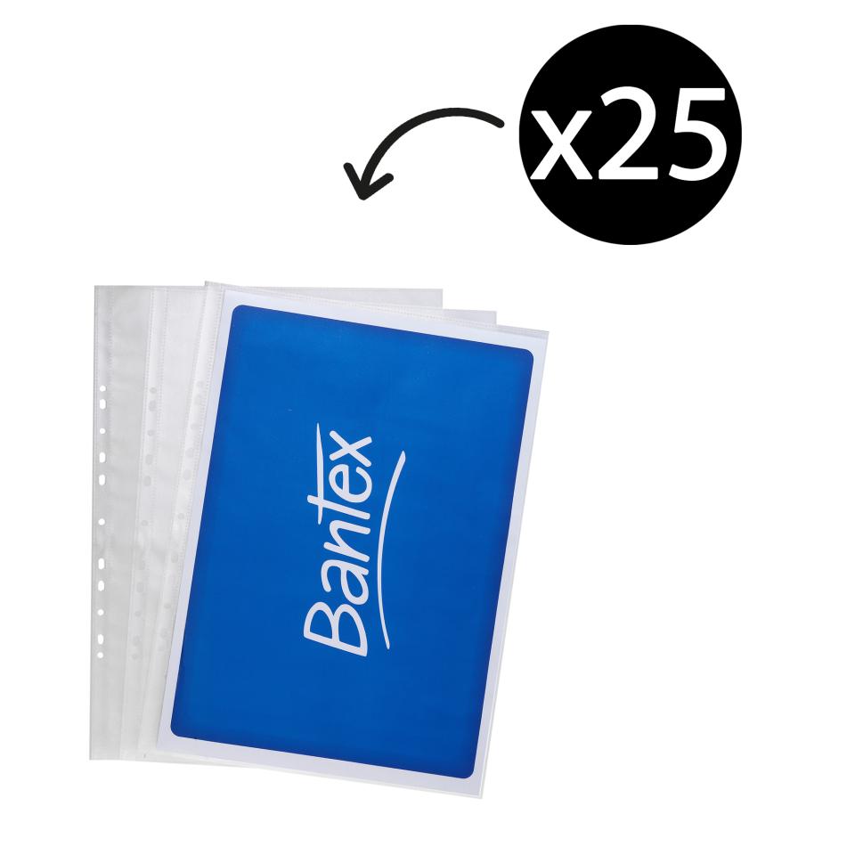 Bantex A3 Tough P/Pocket Portrait 120 Microns Packet 25