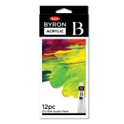 Jasart Byron Acrylic Paint Non Toxic 12ml Set 12