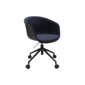 Winc Ambition Enhance Guest Chair with Cushion Inset and 4 Star Base Charcoal