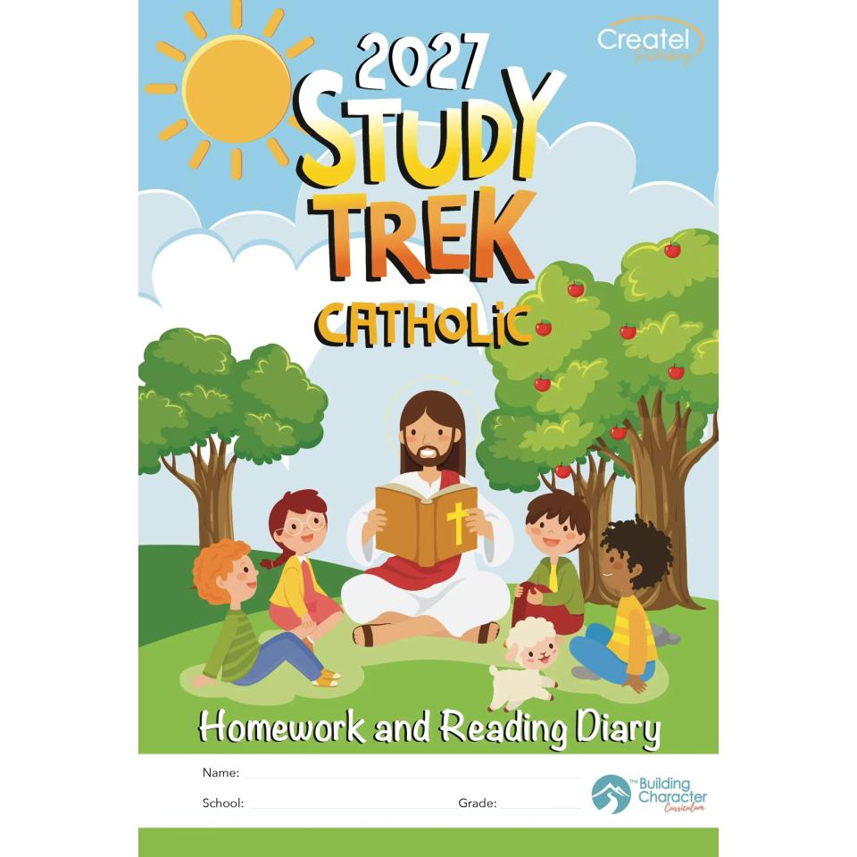 StudyTrek Catholic Homework And Reading Diary 2027 Createl Publishing Image