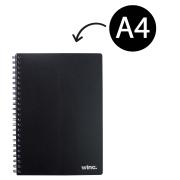 Winc Spiral Notebook Polypropylene Cover A4  240 Page Black