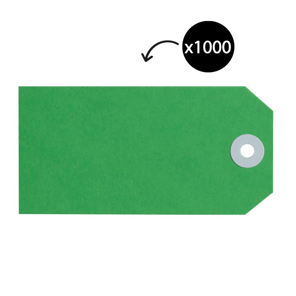 Avery Shipping Luggage Tags Size 4 108 x 54mm Green Box 1000 Tags Image