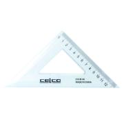 Celco Set Squares 45 Degrees X 210mm Clear