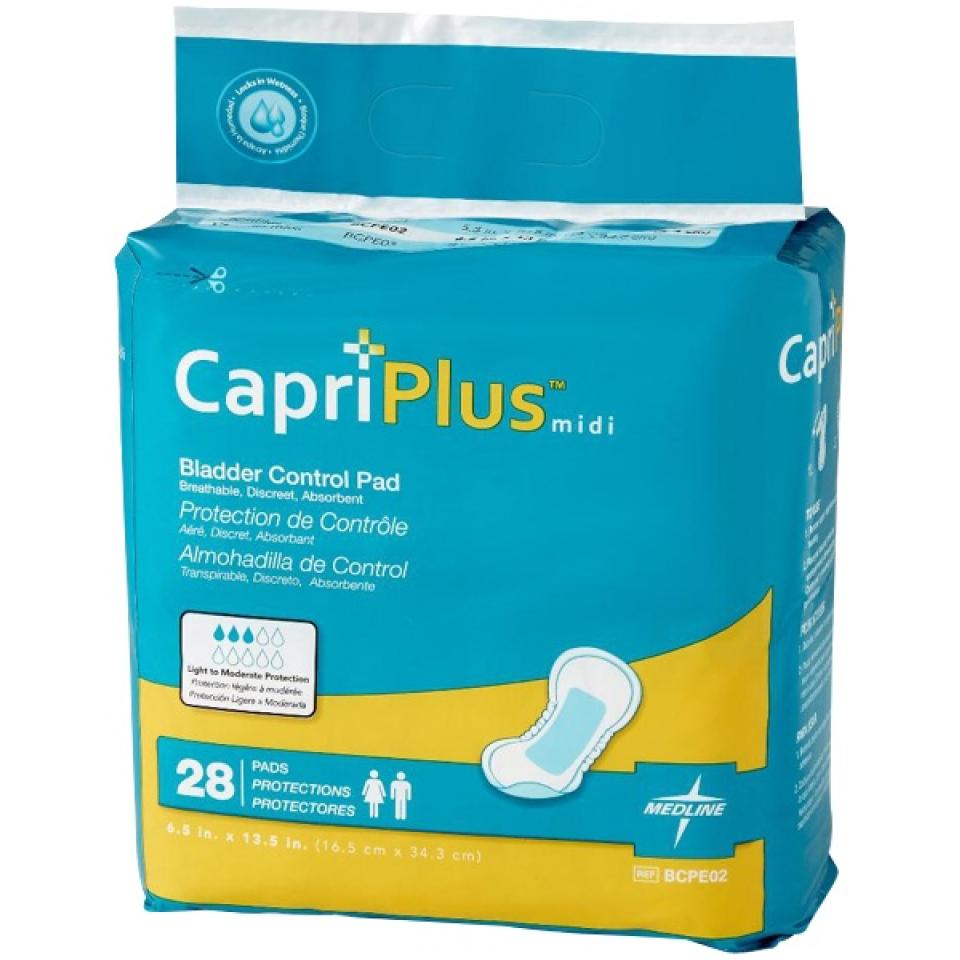 Capri Plus Midi Bladder Control Pads Carton Of 168