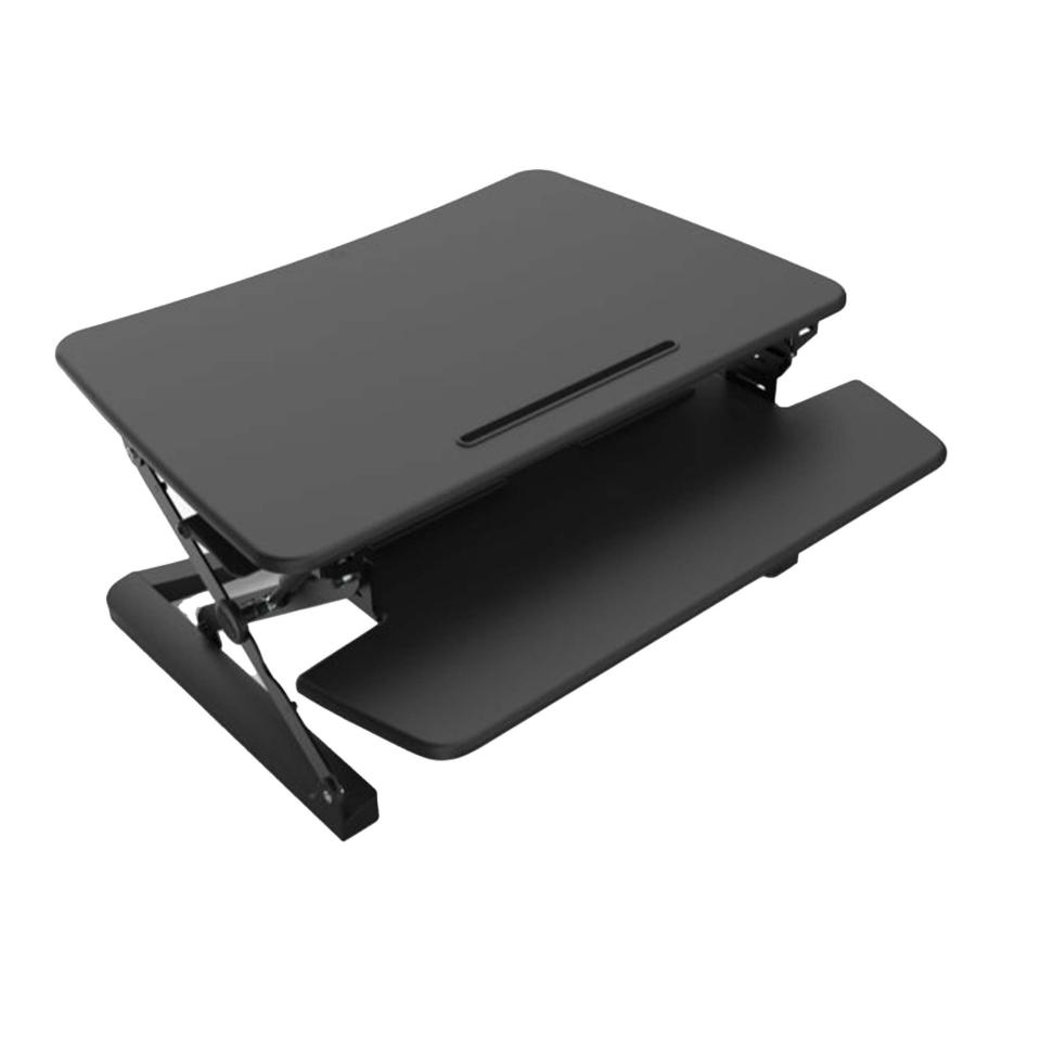 Rapid Line Riser Desktop Sit Stand Unit Medium 150-500H x 890W x 590D mm Black