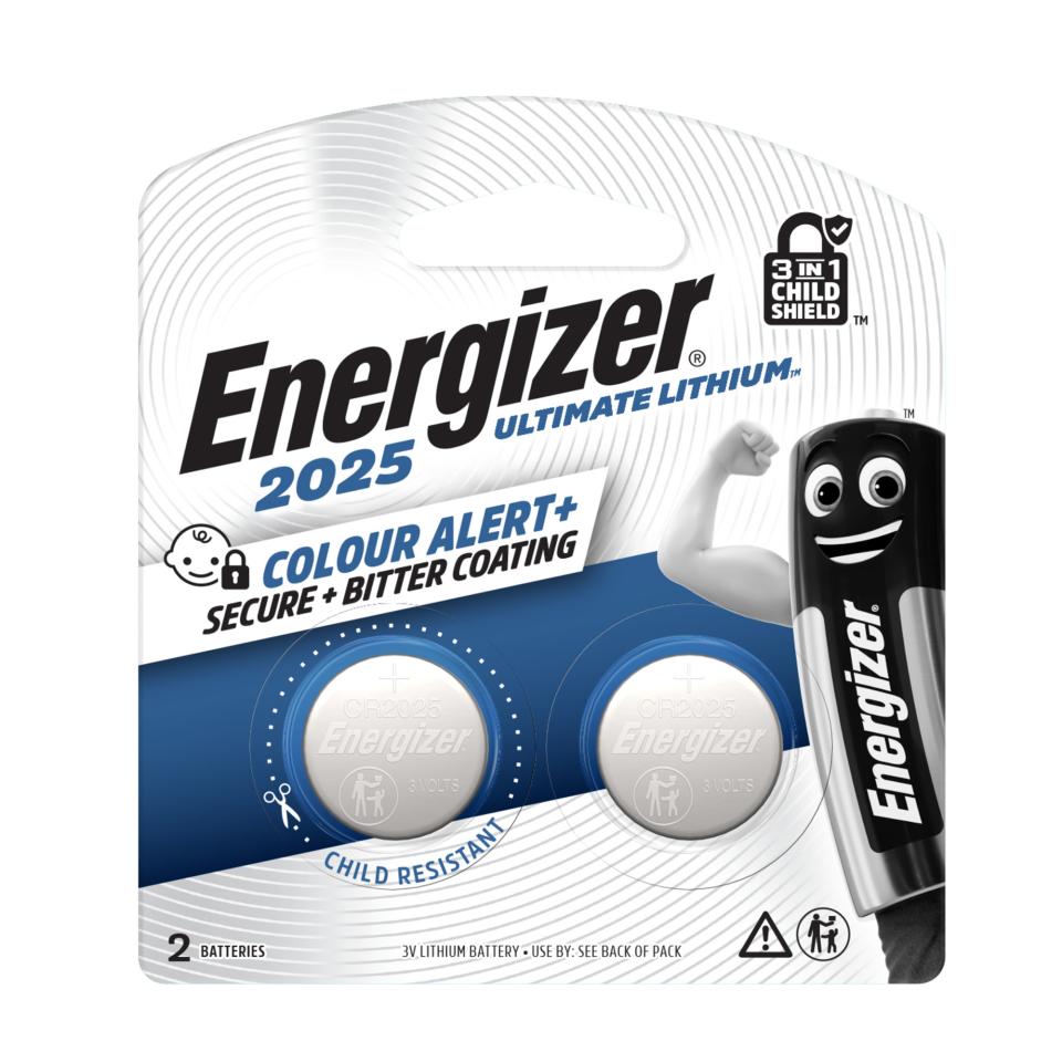 Energizer Ultimate Lithium Coin Battery 2025 3V Pack 2