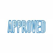 X-Stamper 'Approved' Self-Inking Stamp With Blue Ink