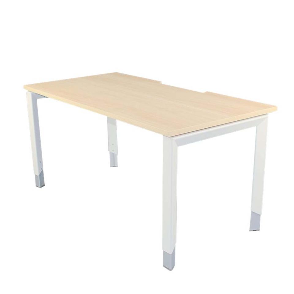 Single Desk 1500w X 750d X 720h (620h - 920h) Soft Maple