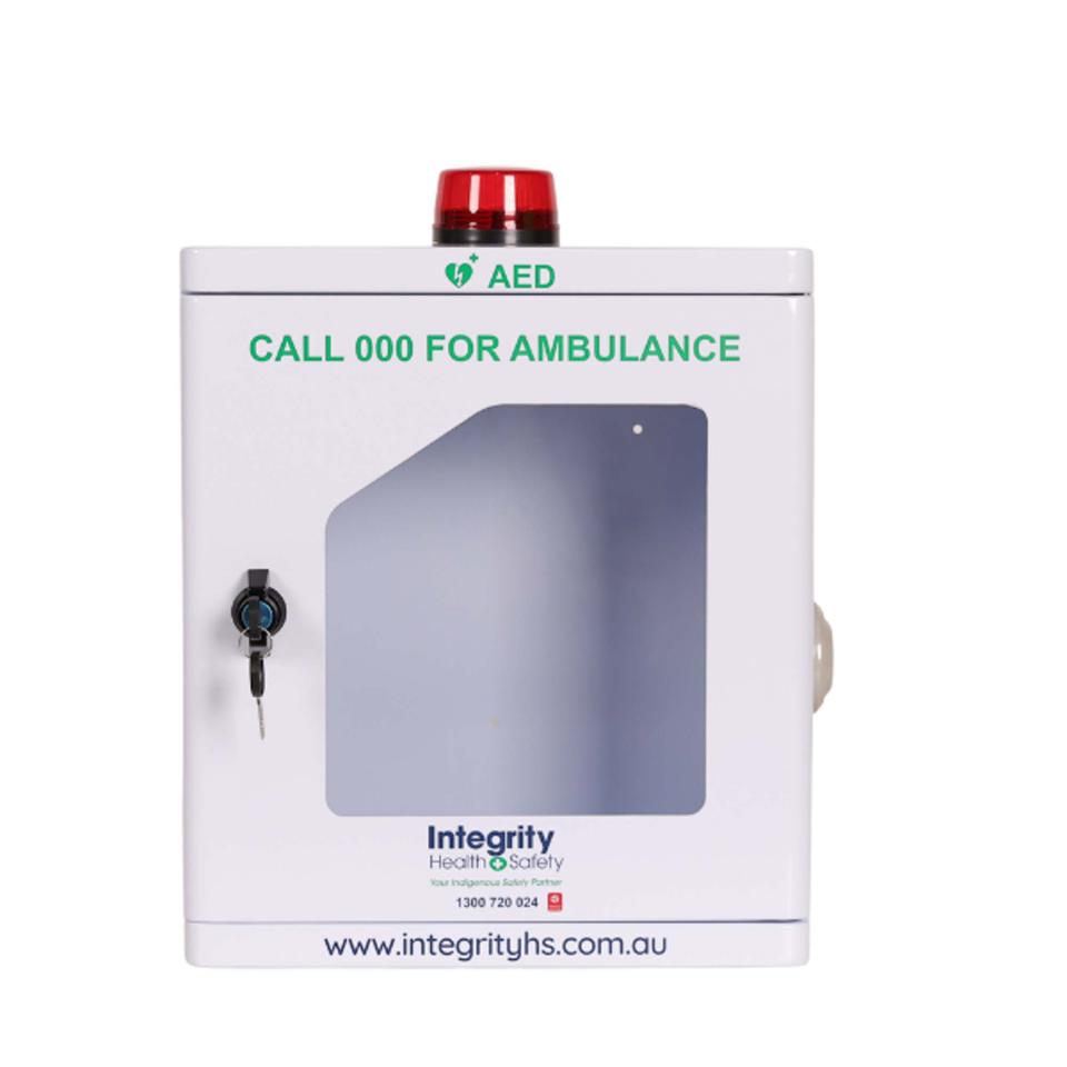 Integrity Health & Safety Alarmed Wall Mount Cabinet with Audio Alarm & Strobe Light Image