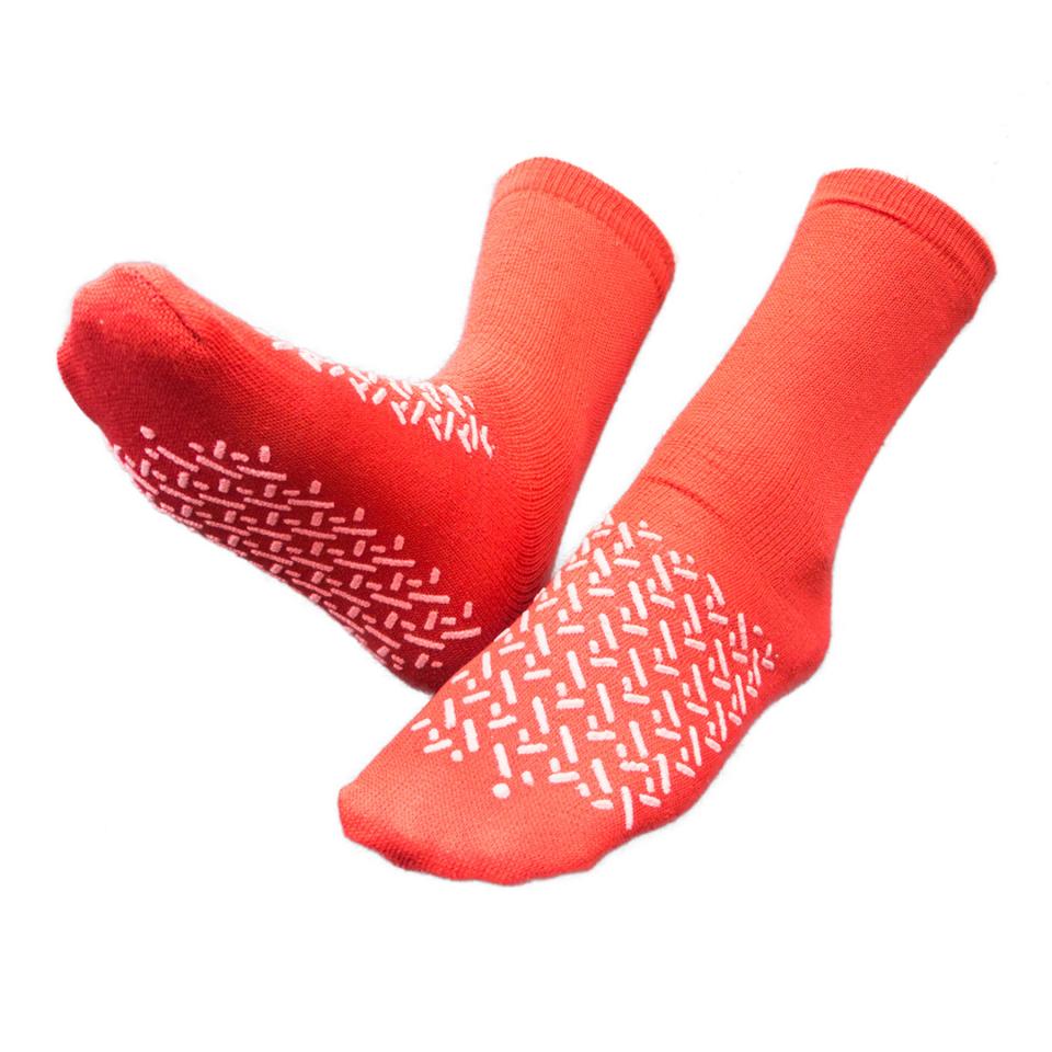 Sock Ultragrip Non Slip Red One Size Carton 48