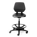 Thumbnail image of Chair Solutions LAB400 Drafter In Black Poly Shell