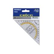 Celco 14cm Triangle Protractor with Set Square