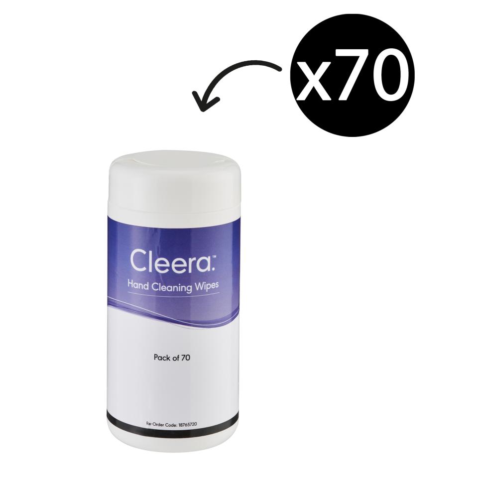 Cleera Hand Cleaning Wipes Pack 70