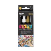 Kent Urban Acrylic Paint Marker Fine Icon Set Of 4