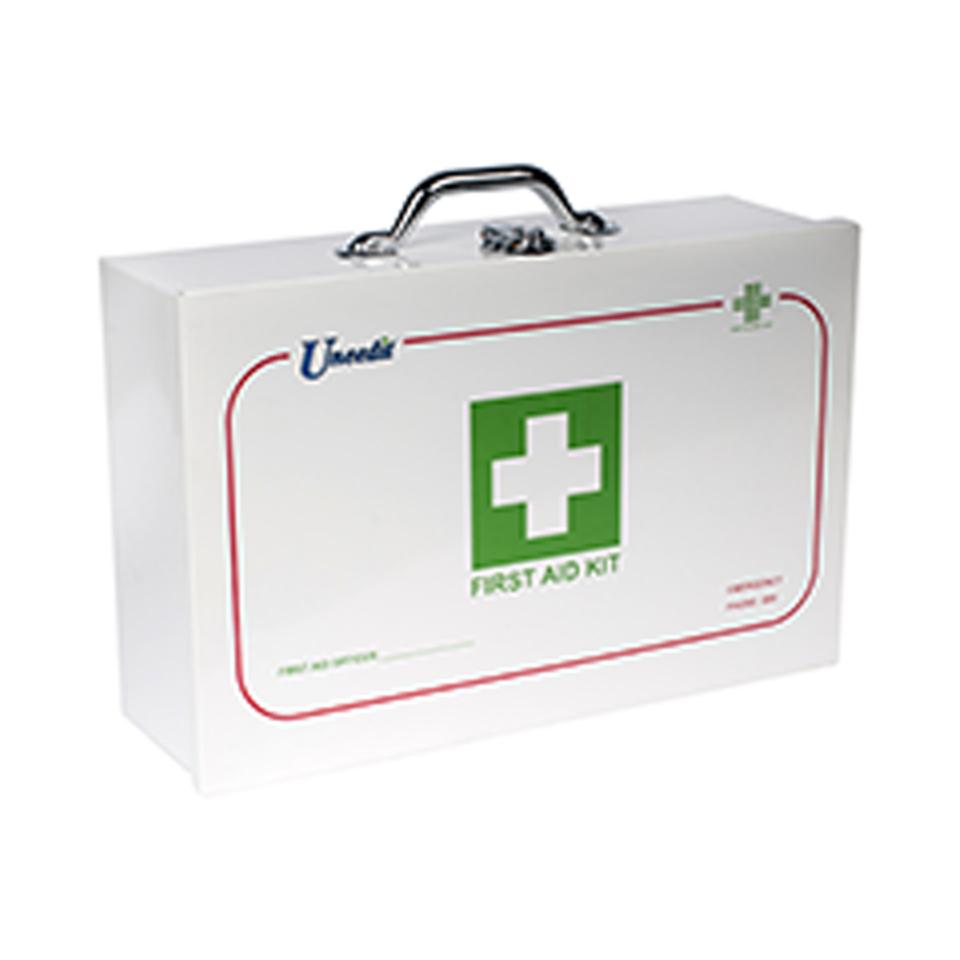 Uneedit Supplies First Aid Kit High Risk Type A Comcare Metal Wall Mount