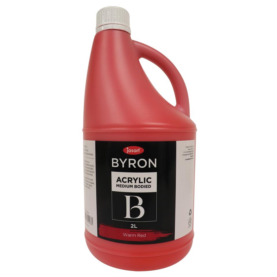 Jasart Byron Acrylic Paint 2L Warm Red Image