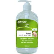 Soft Care Fragrance Free Hand Sanitiser 500ml Carton 12