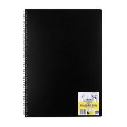 Spirax Visual Art Diary A3 P703 Black Cover Side Opening 110gsm 120 Pages