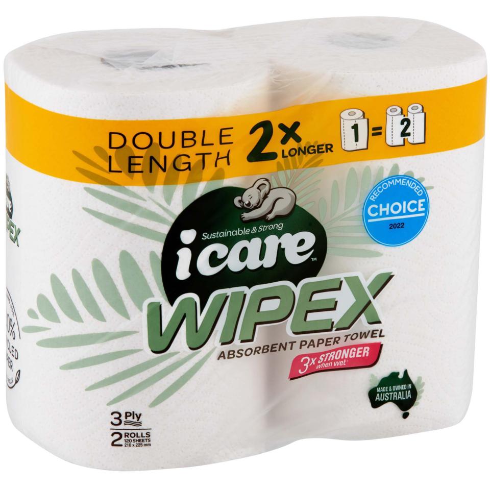 Icare 3ply Paper Towel 120 Sheets Fsc Recycled 2 Pack Carton 4 Image