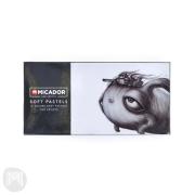 Micador For Artists Soft Pastels Greys Pack 12