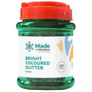 Made by Mandura Bright Coloured Glitter 250g Green
