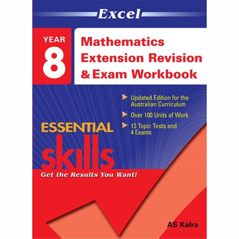 Excel Math Rev Exam Workbook 2 Year 8. Author A.s. Kalra