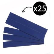 Quartet Magnetic Strips 22 x 150mm Blue Pack 25
